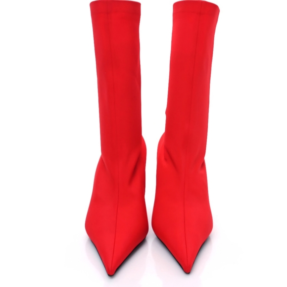 BALENCIGA MATTE SPANDEX POINTY TOE BOOT SIZE 39 NWOB - Picture 3 of 8